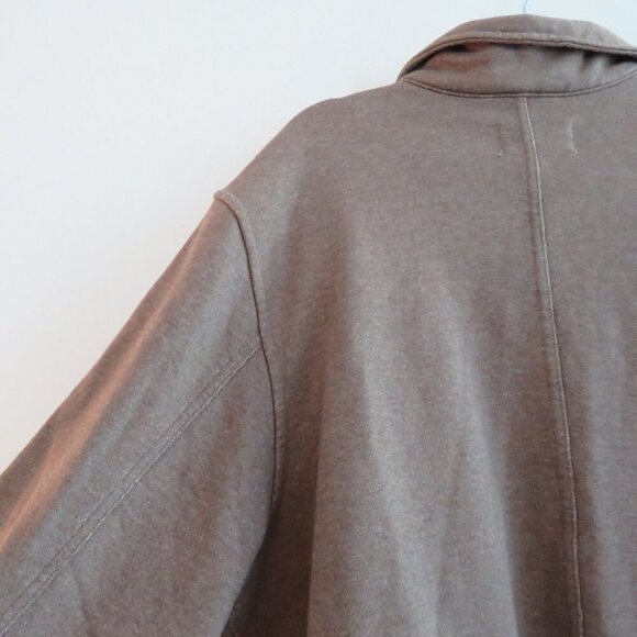 EVERLANE The French Terry Chore Jacket in Overcast Brown - Men's Size XXL - Picture 12 of 15